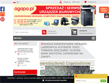 Tablet Screenshot of agapo.pl