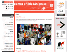 Tablet Screenshot of agapo.cz